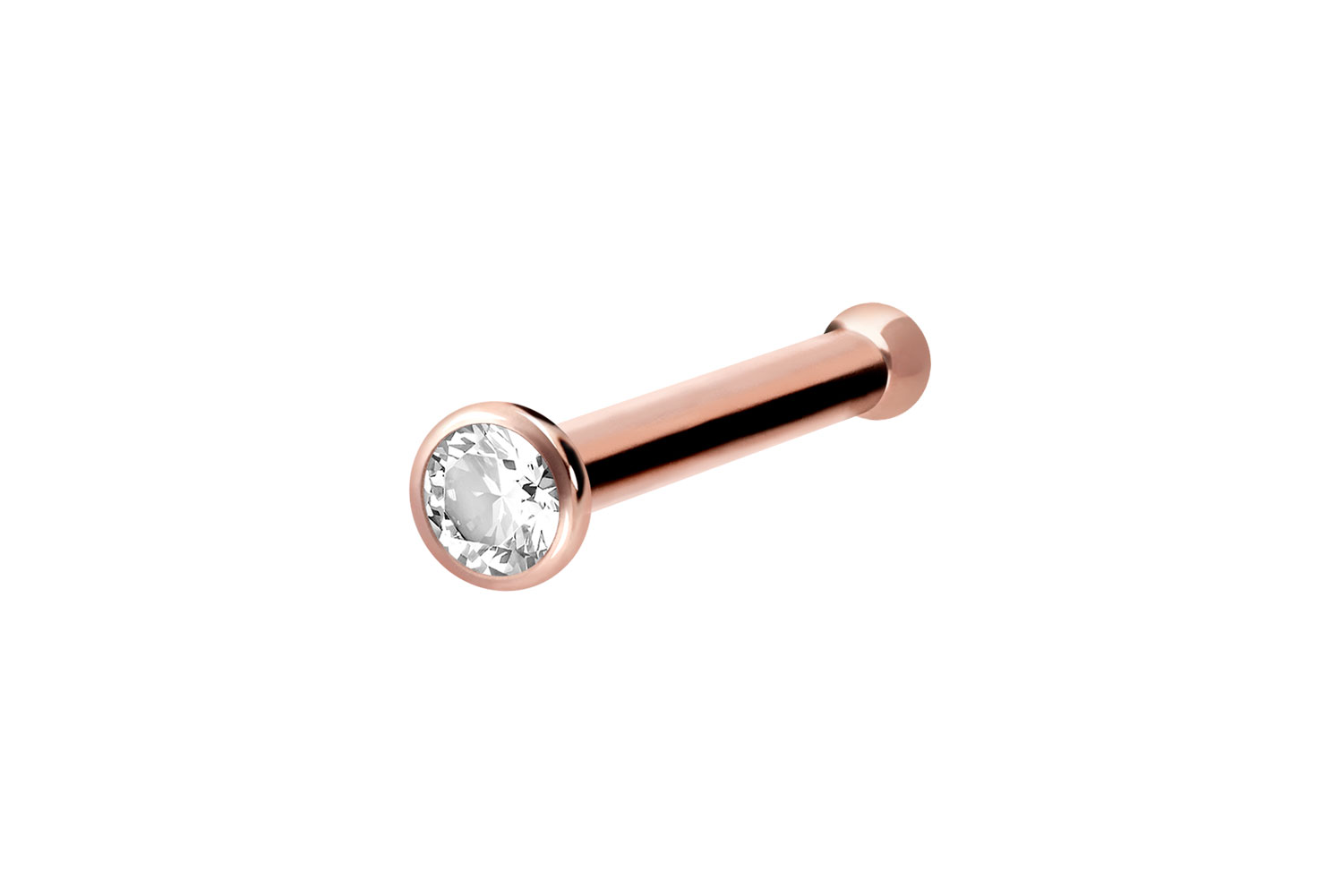 Chirurgenstahl Nasenstecker Nasenpiercing Pin KRISTALL
